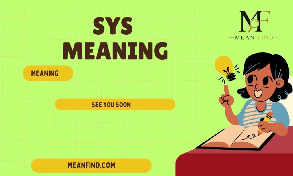 SYS Meaning Explained: Text, Medical, Tech & More